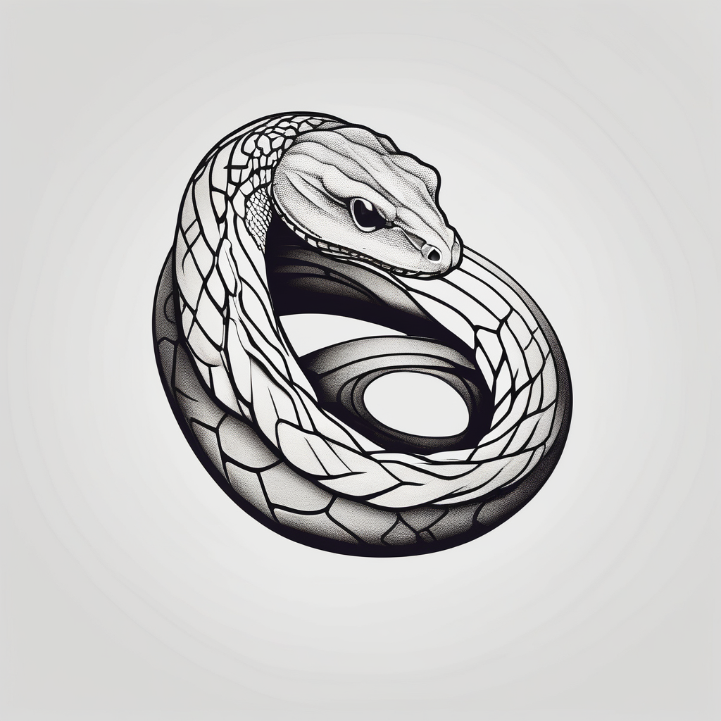 Create a simple minimalist snake tattoo that’s feminine and fine line half sleeve tattoos for men, diseño de tatuaje Realista generado con IA